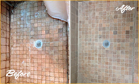 Our Chicago Grout Cleaning Professionals Gave This Shower a Brand
