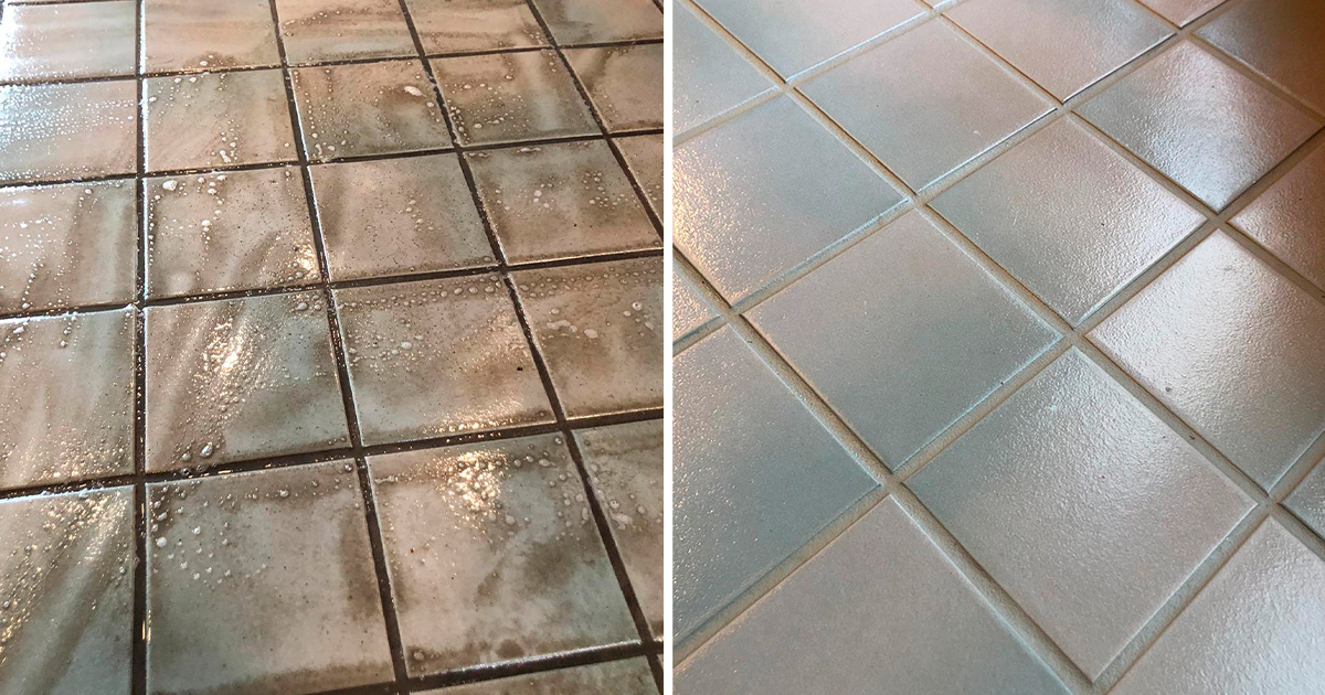 These Floors in Park Ridge Receive a Full Restoration From Our Grout  Cleaning Experts