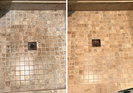 Our Tile and Grout Cleaners in Lakeview, IL, Brought This Dirty Bathroom  Back to Life